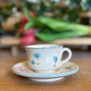 Tazzina PRIMAVERA azzurra "buongiorno"