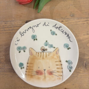 Piatto gatto "c'è bisogno di dolcezza"