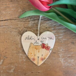 Cuore gattino "abbi cura di te"