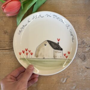 Piatto casa "casa è dove si trova il cuore"