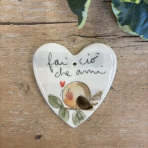 Cuore uccellino "fai ciò che ami"