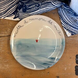 Piatto "ascolta il rumore del mare"