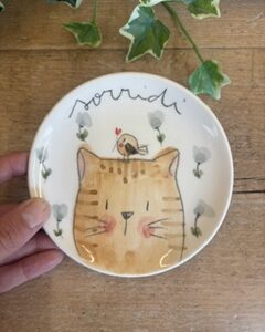 Piattino gattino "sorridi"