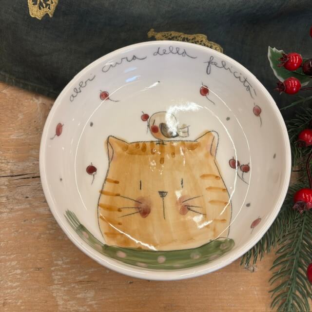 Ciotola gatto “abbi cura della felicità”