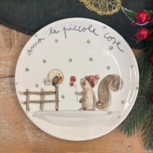 Piatto scoiattolo "ama le piccole cose"