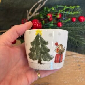 Vasetto albero "Buon Natale"