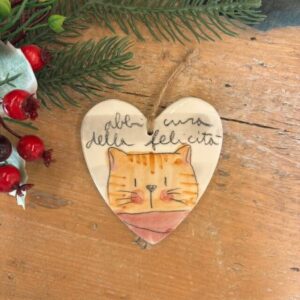 Cuore gatto "abbi cura della felicità"